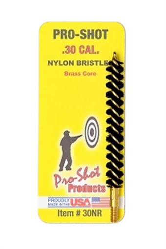 Picture of Pro-Shot Bore Brush .30/ 7.62mm Cal Rifle #8-32 Thread Nylon Bristles Brass Core 30NR