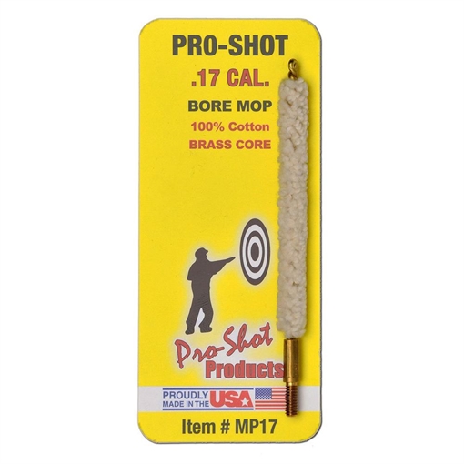 Picture of Pro-Shot Bore Mop .17 Cal Rifle #5-40" Thread Brass Core MP17