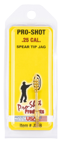Picture of Pro-Shot Benchrest Jag .25/ .26 Cal Handgun/Rifle #8-32 Thread Brass Spear Tip J25B