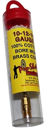 Picture of Pro-Shot Bore Mop 10/12/16 Gauge Shotgun #5/16-27 Thread Cotton 1.75" Long MP12