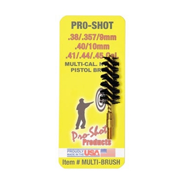Picture of Pro-Shot Nylon Pistol Bore Brush with Brass Core .38-.45 Multibrush MULTI-BRUSH