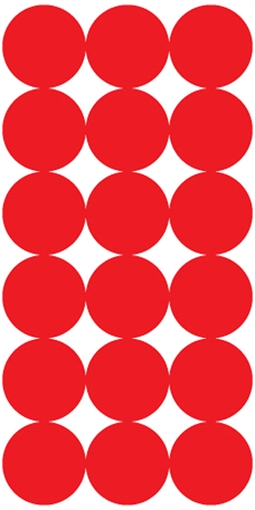 Picture of Pro-Shot Products Splatter Shot, 1" Repair Pasters, Adhesive Target,, 216 Roll, Black/Red P-432M P432M
