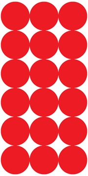 Picture of Pro-Shot Products Splatter Shot, 1" Repair Pasters, Adhesive Target,, 216 Roll, Black/Red P-432M P432M