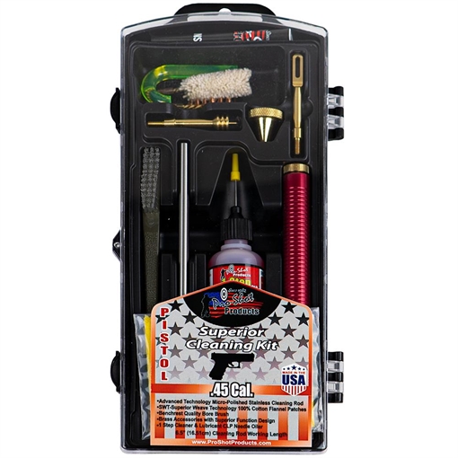 Picture of Pro-Shot Products Premium Classic Pistol Cleaning Kit, For 45 Caliber, Box P45KIT