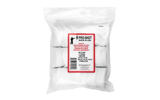 Picture of PRO-SHOT 2IN ROUND PATCHES - .270 CAL. TO .38 CAL. - 500 COUNT 2-500