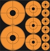 Picture of PRO-SHOT ORANGE PEEL AND STICK ASSORTED - 3IN DOTS 2 2IN DOTS 3 AND 1IN DOTS 6 - 10 SHEETS ASSORTED-DOT