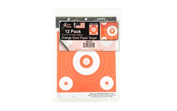Picture of Pro-Shot Products Bullseye Target, 6" Bullseye, 8.5"x 11", 12 Pack, Orange/White OG-12