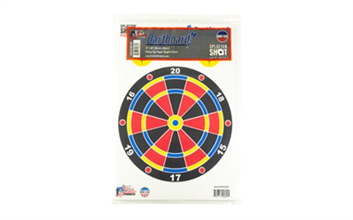 Picture of PRO-SHOT SPLATTER SHOT GAME SERIES 12IN X 18IN DARTBOARD HEAVY TAG PAPER TARGET - 8 PACK GS-DART-8PK