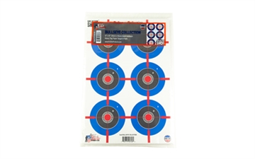 Picture of PRO-SHOT SPLATTER SHOT 12IN X 18IN MULTI-BULLSEYE - HEAVY TAG PAPER TARGET - 8 PACK SPLTR-MB-8PK