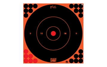 Picture of Pro-Shot Products Splatter Shot, 12" Bullseye, Adhesive Target, 5 Pack, Black/Orange 12B-ORNGE-5PK 12BORNGE5PK