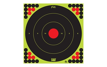 Picture of PRO-SHOT SPLATTER SHOT 17.25IN GREEN BULLSEYE TARGET - 5 QTY. PACK LONG RANGE-17.25-5PK Long Range-17.25-5PK LONGRANGE172