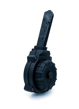 Picture of ProMag Industries Magazine, 45 ACP, 40 Round Drum, Fits 1911 Government, Polymer, Black DRM-A25