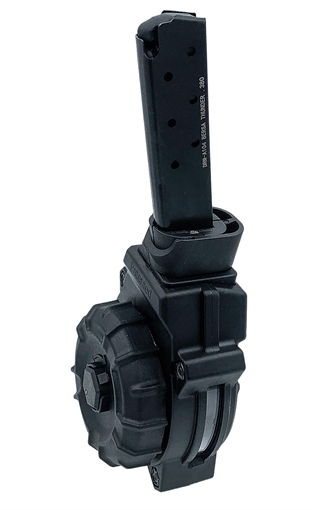 Picture of ProMag DRMA104 30rd Drum 380 ACP Fits Bersa Thunder 380 Black DRMA104 DRM-A104