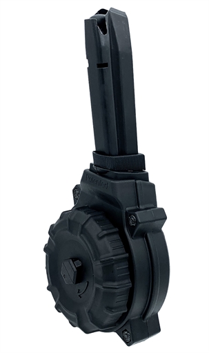 Picture of ProMag DRMA56 50rds Drum 9mm Fits Browning Hi-Power Black Polymer DRMA56 DRM-A56