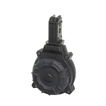 Picture of ProMag Industries Drum Magazine, 9MM, 50 Rounds, Fits CZ Scorpion EVO 3, Polymer, Black DRM-A22 DRMA22