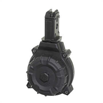 Picture of ProMag DRMA22-FDE 50rd Drum 9mm Fits CZ Scorpion Flat Dark Earth DuPont Zytel Polymer DRMA22-FDE DRM-A22-FDE