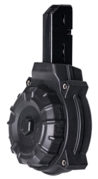 Picture of ProMag Standard 50rd Drum 9mm Luger Fits Colt Carbine/SMG Black DuPont Zytel Polymer DRMA10