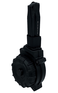 Picture of ProMag 50rds Drum 9mm Fits Ruger Max-9 Black Polymer DRMA100