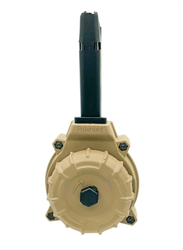 Picture of ProMag Industries Magazine, 9MM, 50 Round Drum, Fits Glock 17/19, Polymer, Flat Dark Earth DRM-A11-FDE DRMA11-FDE