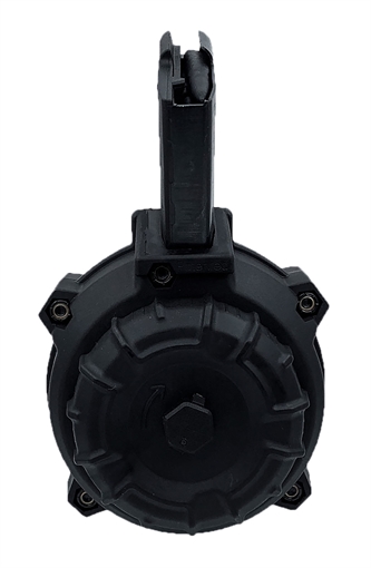 Picture of ProMag Industries Drum Magazine, 7.62X39MM, 50 Rounds, Fits AR-15 Pattern Firearms Chambered in 7.62X39mm, Steel/Polymer Construction, Black DRM-A111 DRMA111