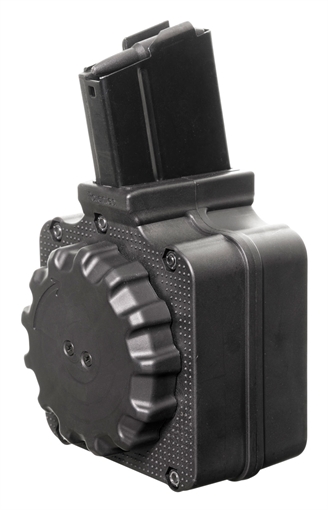 Picture of ProMag Standard 50rd Drum 308 Win/7.62x51mm NATO Fits Springfield M1A/M14 Black DuPont Zytel Polymer DRMA2