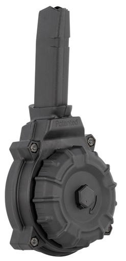 Picture of ProMag Standard 50rd Drum 9mm Luger Compatible w/Glock 43X/48 Black DuPont Zytel Polymer DRMA20