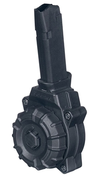 Picture of ProMag Standard 30rd Drum 9mm Luger Compatible w/ Glock 43X/48 Black DuPont Zytel Polymer DRMA35