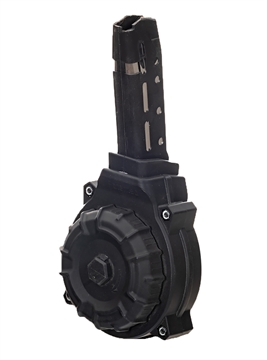 Picture of ProMag Industries Magazine, 10MM, 50 Round Drum, Fits Glock 20, Polymer, Black DRM-A69 DRMA69