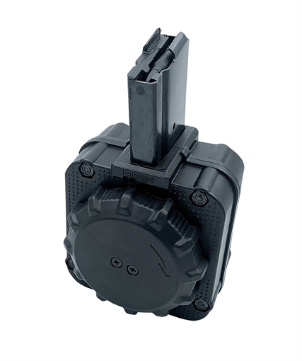 Picture of ProMag Industries Magazine, Drum, 223 Remington/556NATO, 65 Rounds, Fits Ruger Mini-14, Steel/Polymer Construction, Black DRM-A97 DRMA97