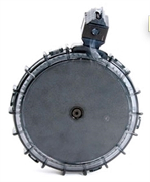 Picture of ProMag Industries Drum Magazine, 22LR, 70 Rounds, Fits Ruger 10/22, Polymer, Translucent Smoke RUG-A30 RUGA30