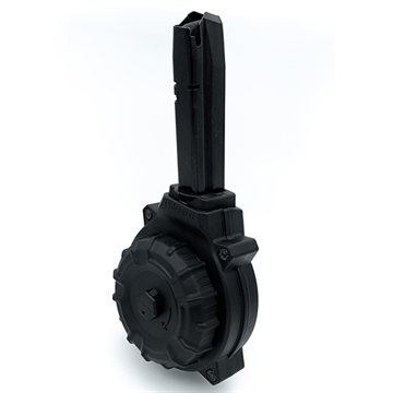 Picture of ProMag Industries Magazine, 40 S&W, 50 Round Drum, Fits Taurus PT100, Polymer, Black DRM-A75 DRMA75