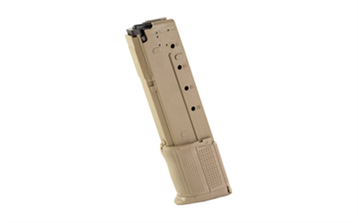 Picture of ProMag Industries Magazine, 5.7X28MM, 30 Rounds, Fits FN Five-seveN USG 5.7x28mm pistol, Polymer Construction, Flat Dark Earth FNH-A2-FDE
