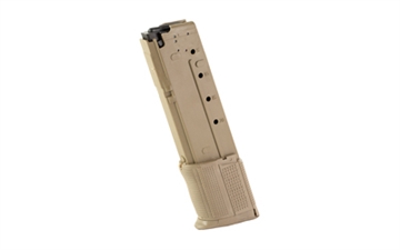 Picture of ProMag Industries Magazine, 5.7X28MM, 30 Rounds, Fits FN Five-seveN USG 5.7x28mm pistol, Polymer Construction, Flat Dark Earth FNH-A2-FDE