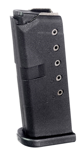 Picture of ProMag Standard 6rd 9mm Luger Compatible w/ Glock 43 Black DuPont Zytel Polymer GLK12