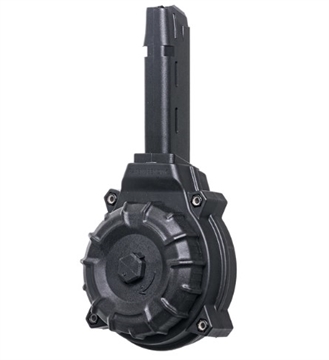 Picture of ProMag Standard 50rd Drum 9mm Luger Compatible w/ Glock 17/19 Black DuPont Zytel Polymer DRMA11