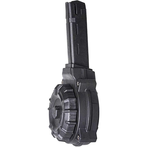 Picture of ProMag Standard 40rd Drum 45 ACP Compatible w/ Glock 30/21 Black DuPont Zytel Polymer DRMA37