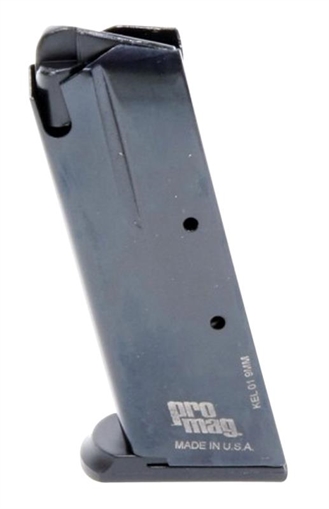 Picture of ProMag Standard 10rd 9mm Luger Fits Kel-Tec P-11 Blued Steel KEL01