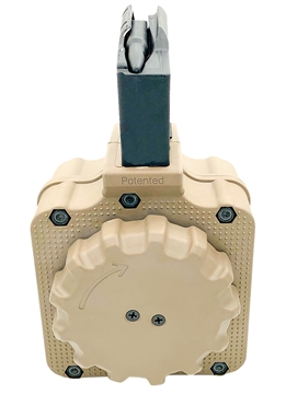 Picture of ProMag DRMA1-FDE 50rds Drum 308 Cal Fits AR-10 FDE Polymer DRMA1-FDE DRM-A1-FDE