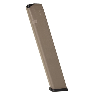 Picture of ProMag Industries Magazine, 9MM, 32 Rounds, Fits Glock 17/19/26, Polymer, Flat Dark Earth GLK-A8B-FDE GLKA8BFDE
