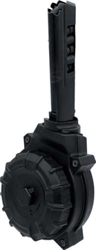 Picture of ProMag Industries Magazine, 9MM, 50 Round Drum, Fits Hi-Point Carbine 995TS, Polymer, Black DRM-A79 DRMA79