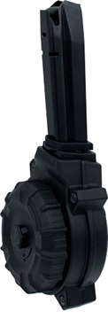 Picture of ProMag Industries Magazine, 9MM, 50 Round Drum, Fits Springfield XDM, Polymer, Black DRM-A67 DRMA67