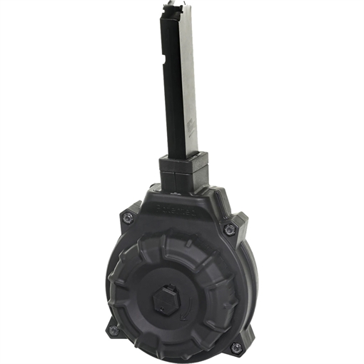Picture of ProMag Standard 40rd Drum 45 ACP Fits Hi-Point 4595TS Carbine Black DuPont Zytel Polymer DRMA18