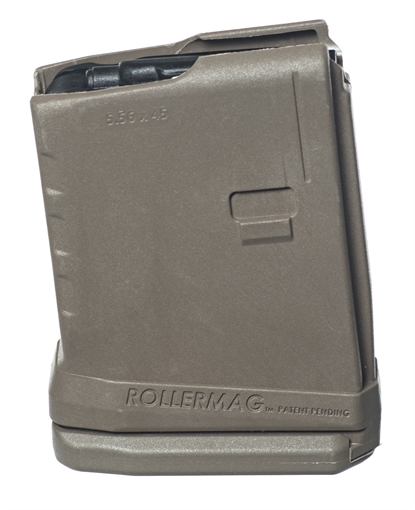 Picture of ProMag Standard 10rd Detachable w/Roller Follower 5.56x45mm Fits AR-15 Flat Dark Earth DuPont Zytel Polymer RM10FDE