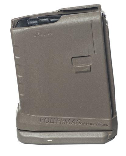 Picture of ProMag Standard 5rd Detachable w/Roller Follower 5.56x45mm Fits AR-15 Flat Dark Earth DuPont Zytel Polymer RM5FDE