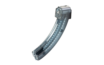 Picture of ProMag Industries Magazine, 22 LR, 20 Rounds, Fits Ruger 10/22 Charger, Polymer Construction, Translucent Smoke Gray RUG-A44