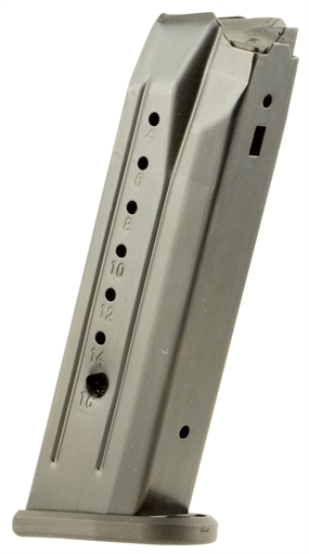 Picture of ProMag Standard 15rd 9mm Luger Fits Ruger SR Blued Steel RUGA36