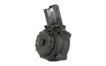 Picture of ProMag Industries Magazine, Drum, 7.62X39, 50 Rounds, Fits Ruger Mini-30, Polymer Construction, Black DRM-A101