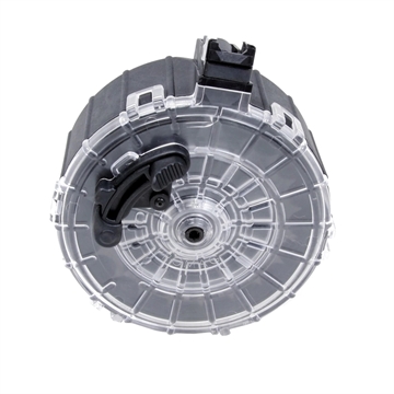 Picture of ProMag Industries Drum Magazine, 12 Gauge, 20 Rounds, Fits Saiga, For 2-3/4" Shells, Polymer, Black SAI-A6 SAIA6