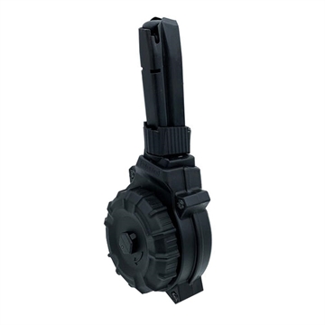 Picture of ProMag Industries Magazine, 9MM, 50 Round Drum, Fits SCCY CPX-2, Polymer, Black DRM-A53