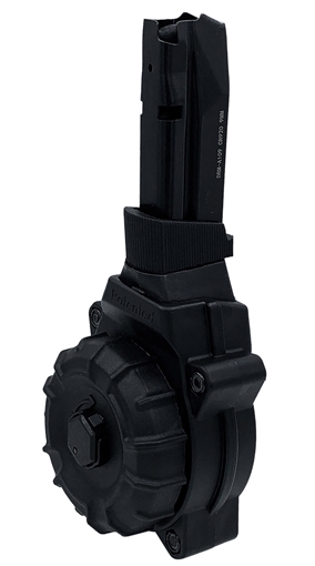 Picture of ProMag DRMA109 30rd Drum 9mm Fits Shadow Systems CP920 Black DuPont Zytel Polymer DRMA109 DRM-A109